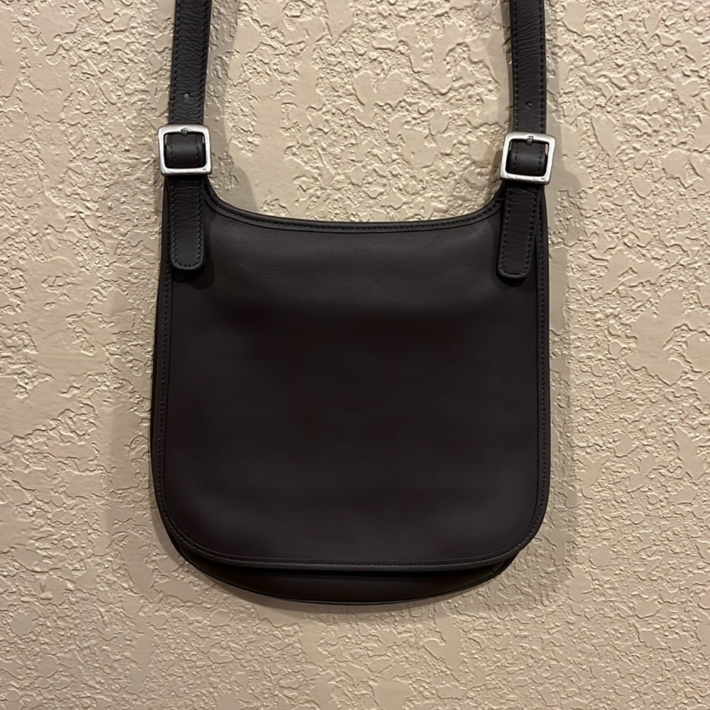 Coach Vintage 9135 hippie flap bag slim saddle bag Taupe In Color0